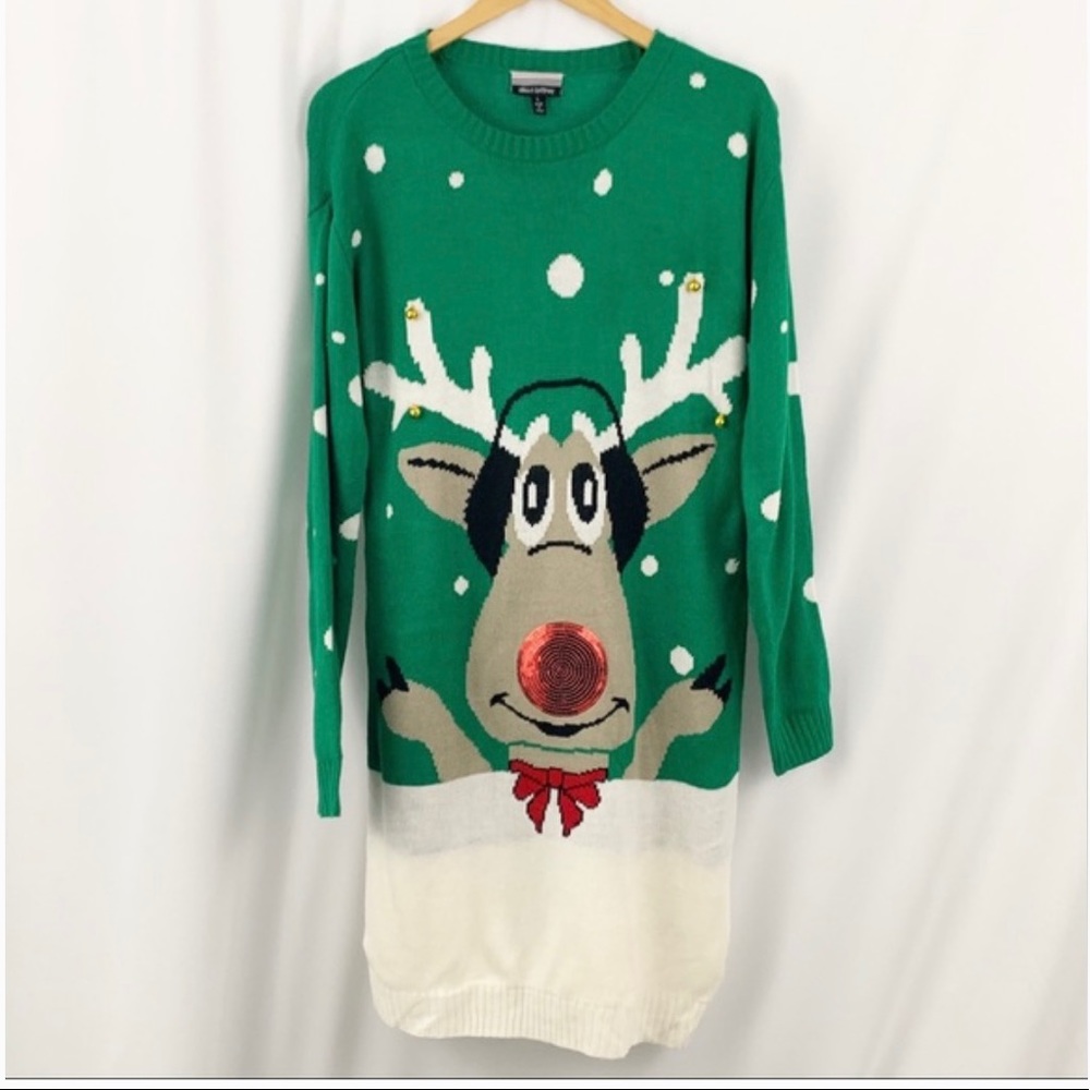 Allison Brittany Rudolph Sweater Dress - Picture 1 of 4